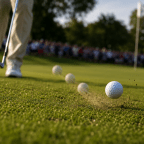 The Secret Life of a Spinning Golf Ball: One Hop and Stop