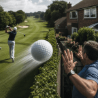 The Geometry of Fore:  Flying Golf Balls and the Expanding Cone of Risk